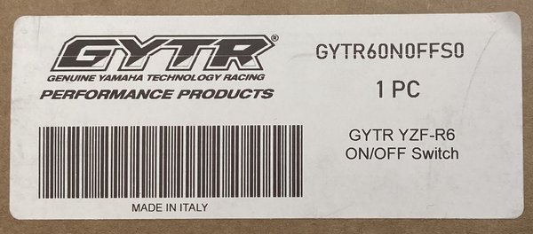 GYTR Yamaha YZF-R6 ON/OFF SWITCH  Schalter Zündschalter RJ15 RJ27 Kit R6