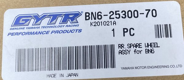 Rear SPARE WHEEL, hintere originale Felge Yamaha YZF-R6 ab 2017 RJ27 BN6-25300-70