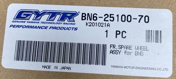 Front SPARE WHEEL Yamaha YZF-R6 ab 2017 vordere Felge Vorderrad RJ27 BN6-25100-70